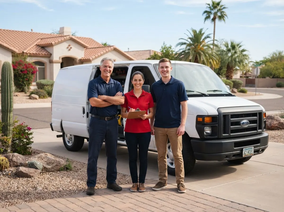 The Blue Barrel Pest Control team, pest control service in Phoenix, AZ